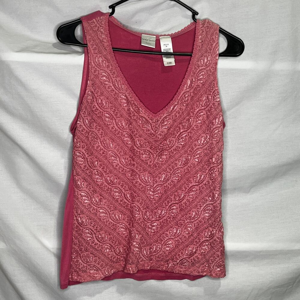 Emma James Petite Women's Lace Sleeveless Top M